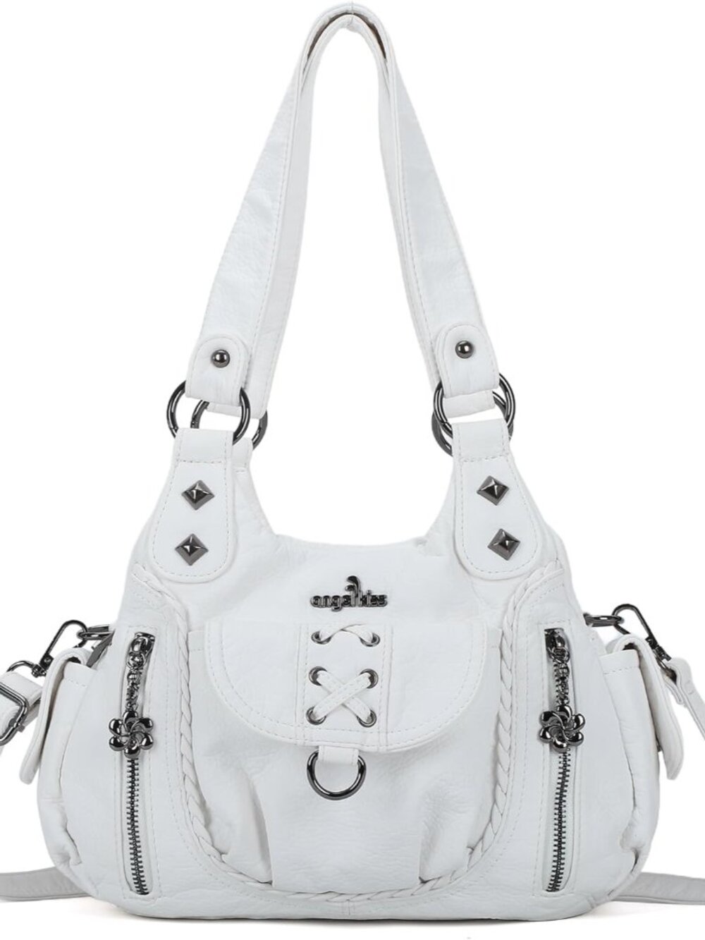 Small Purses for Women Hobo Shoulder Bags Y2K Vegan Leather Multi-Pocket Handbag